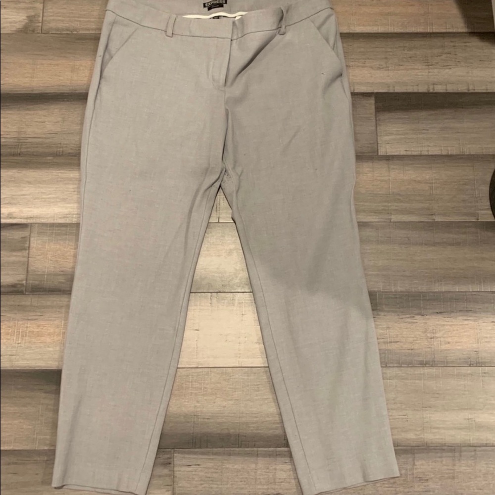 Express gray columnist ankle pants